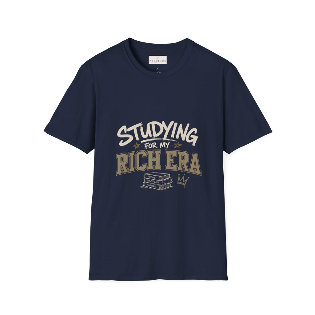 Personalized "Studying For My Rich Era", "Fear Less Do More" comfortable unisex T-Shirt