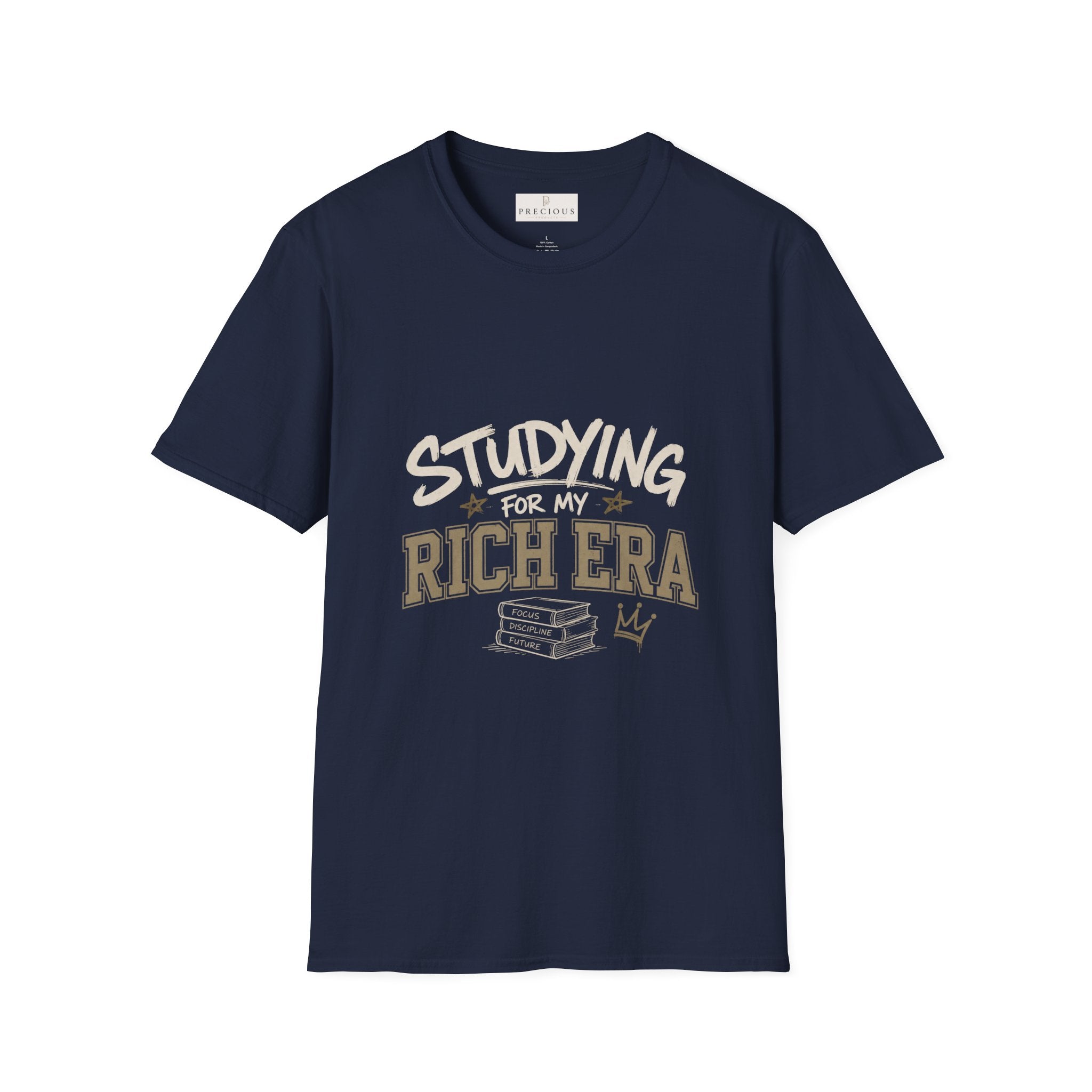 Personalized "Studying For My Rich Era", "Fear Less Do More" comfortable unisex T-Shirt