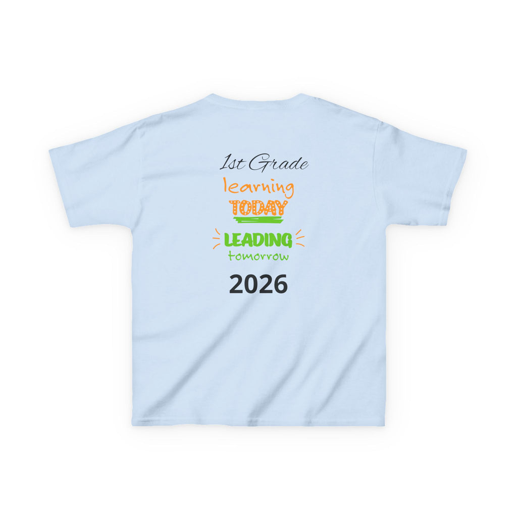 Kids 'Boss' Personalized T‑Shirt — Colorful Crayon Design (Custom Name)