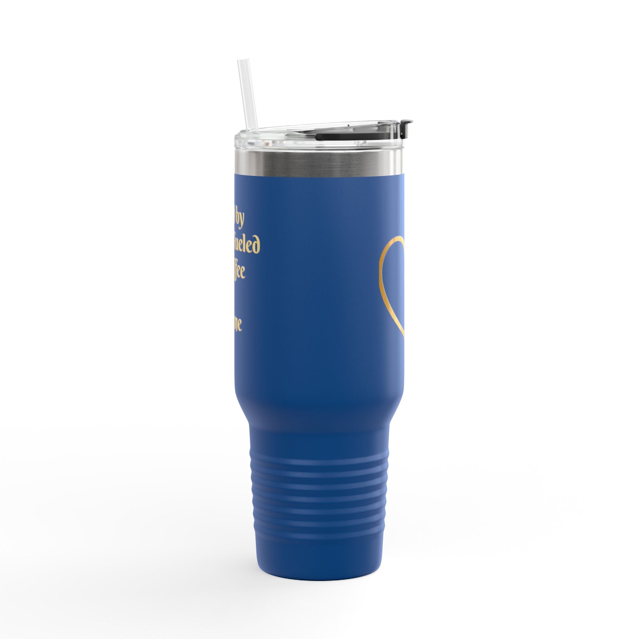 Personalized Christian Heart Cross 40oz Insulated Travel Mug