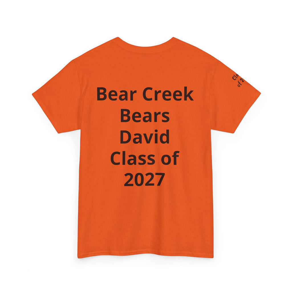 Personalized "Class of" and School pride, Back to School-Unisex Heavy Cotton Tee