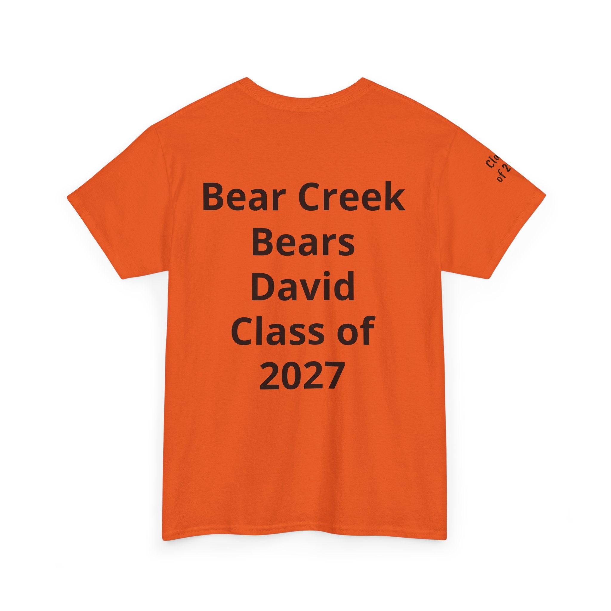 Personalized "Class of" and School pride, Back to School-Unisex Heavy Cotton Tee