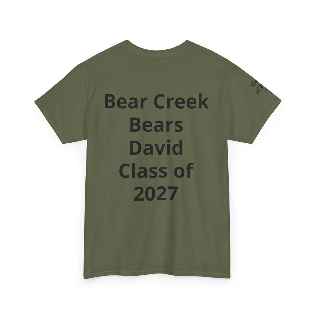Personalized "Class of" and School pride, Back to School-Unisex Heavy Cotton Tee