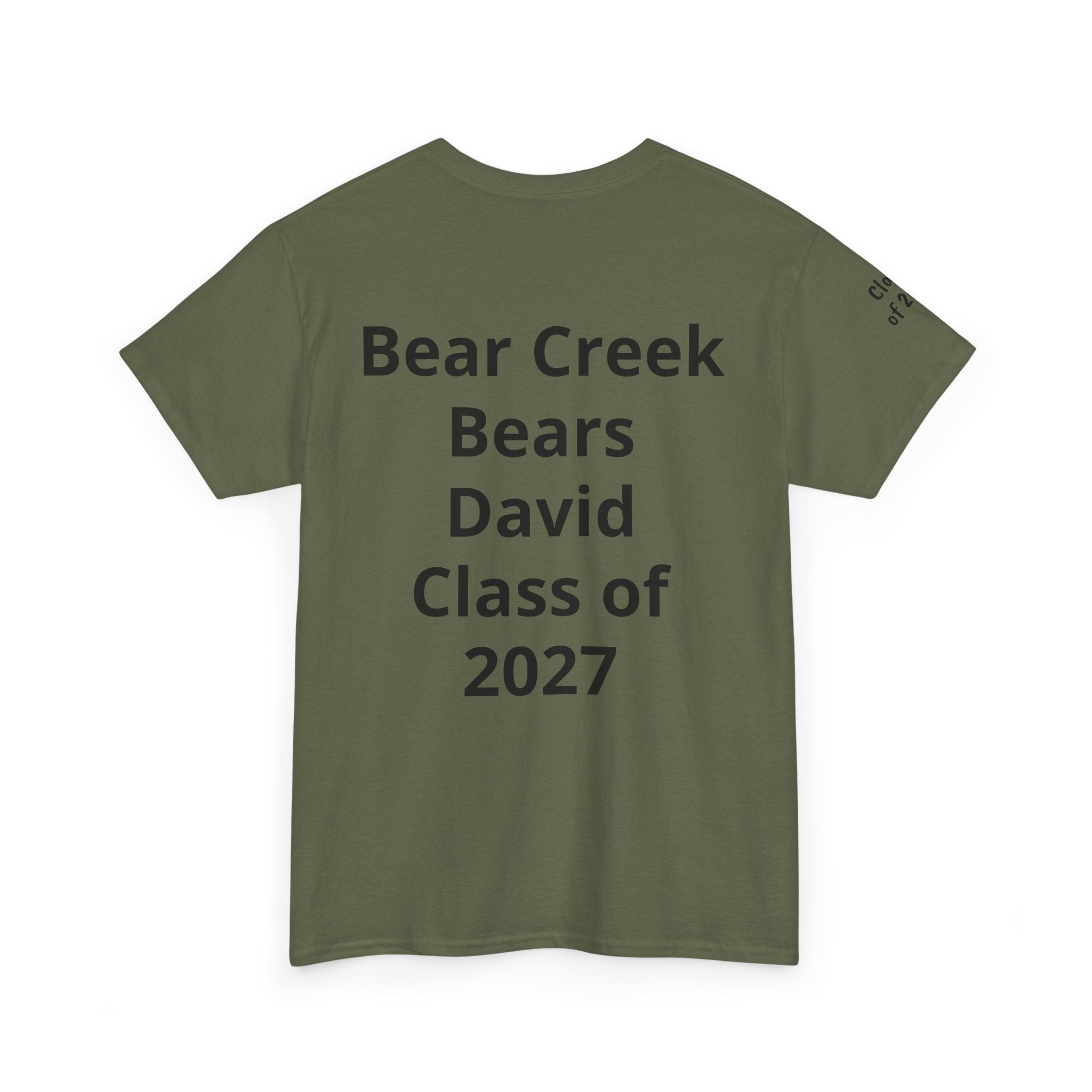 Personalized "Class of" and School pride, Back to School-Unisex Heavy Cotton Tee