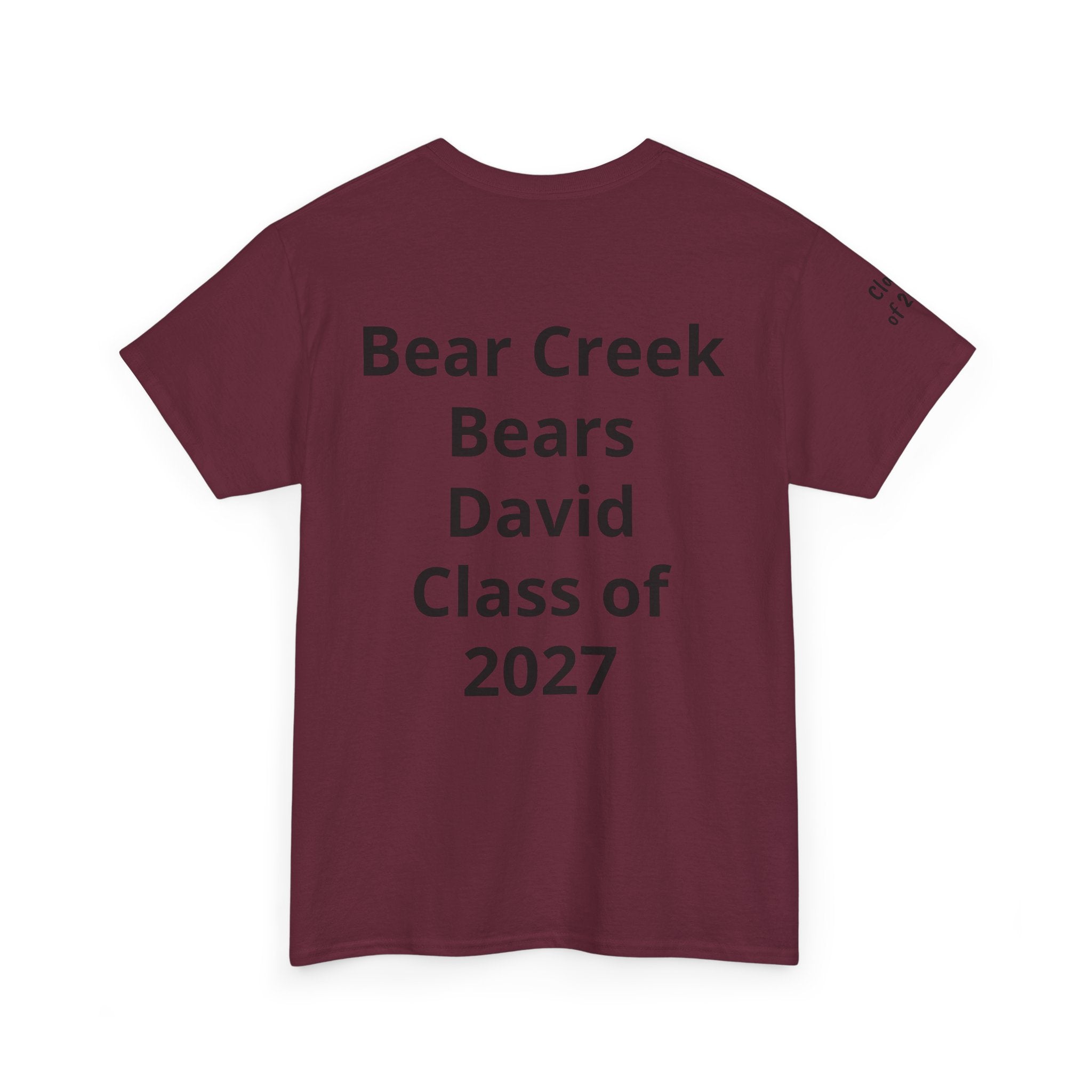 Personalized "Class of" and School pride, Back to School-Unisex Heavy Cotton Tee