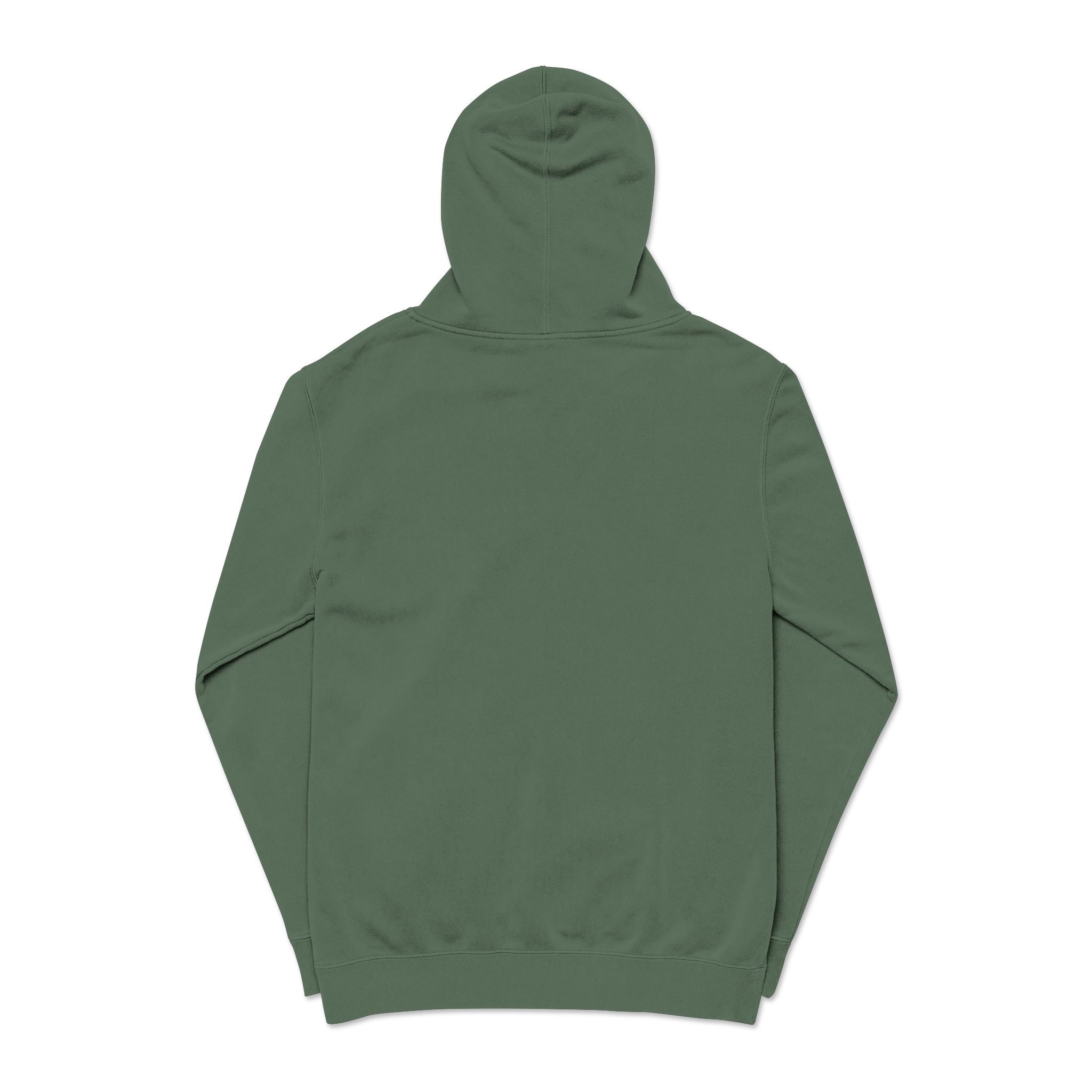 Personalized "Expresso Yourself" Sleeve Pigment-Dyed Hoodie with Coffee Crest Logo — Vintage Cozy Streetwear