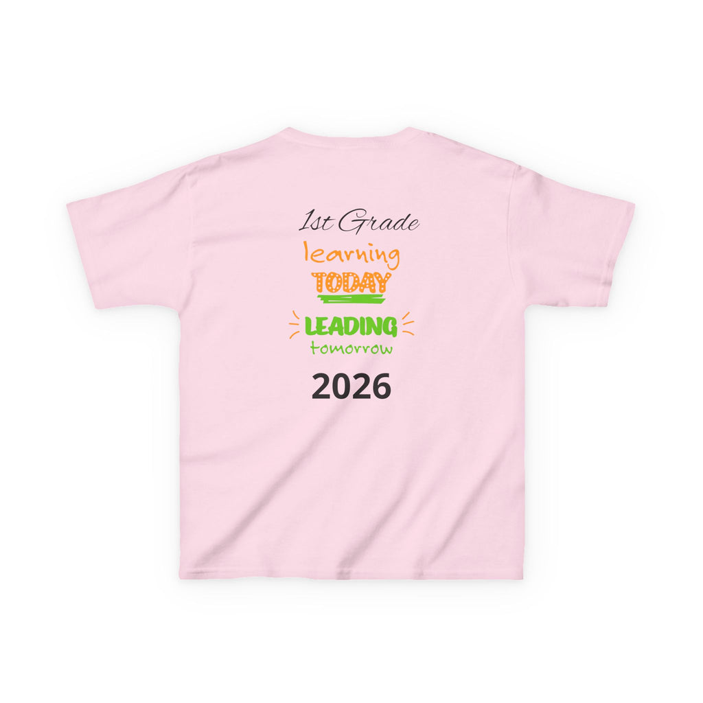 Kids 'Boss' Personalized T‑Shirt — Colorful Crayon Design (Custom Name)