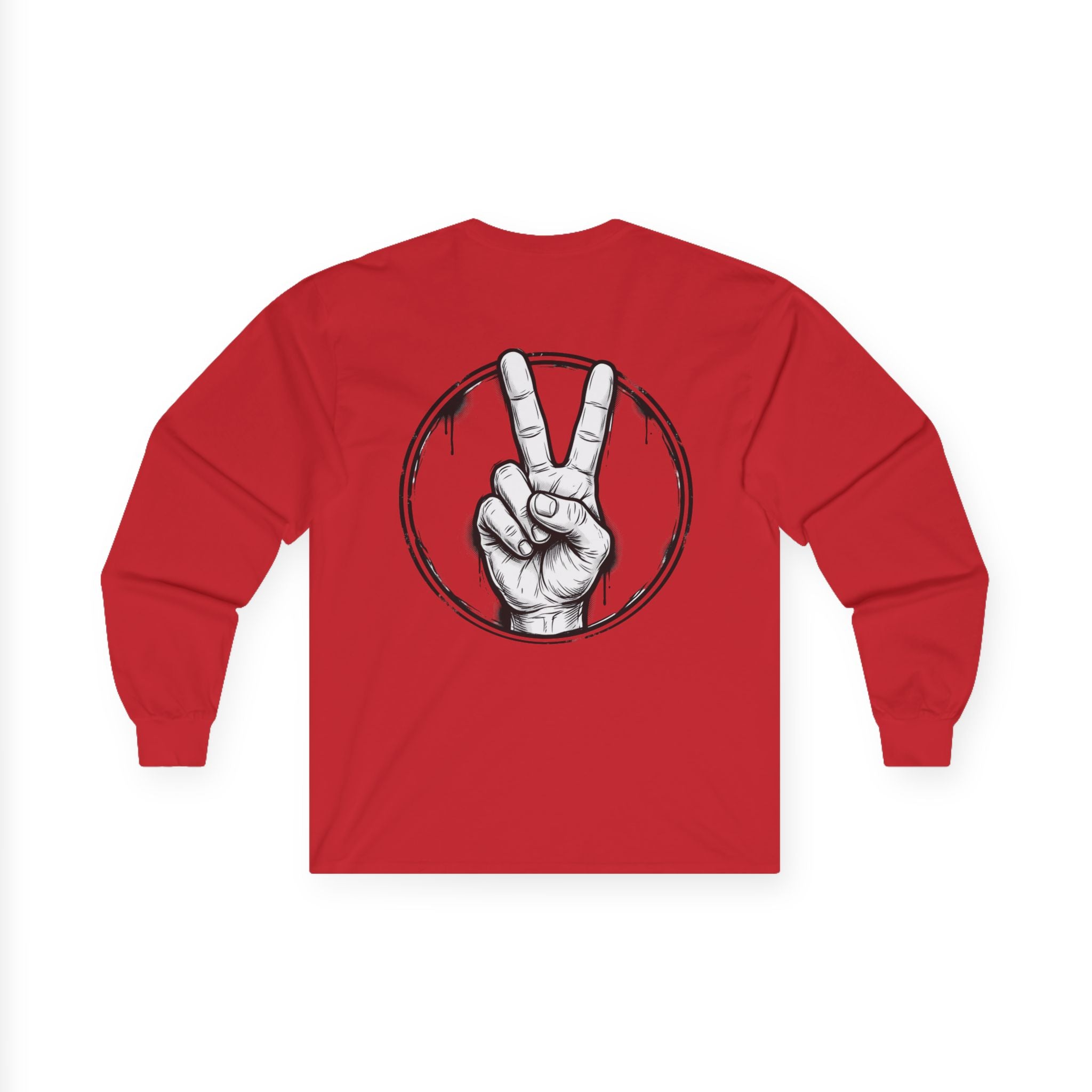 Funny Bulldog Peace Long Sleeve Tee — "I'm Not Arguing, I'm Explaining Why I'm Right"