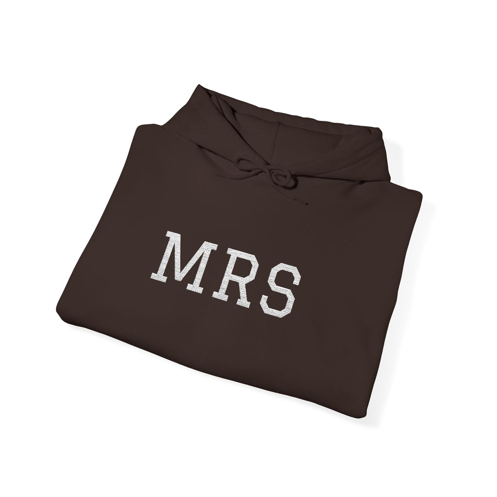 Hoodie — Floral 'MRS' Bride Bridal Pullover
