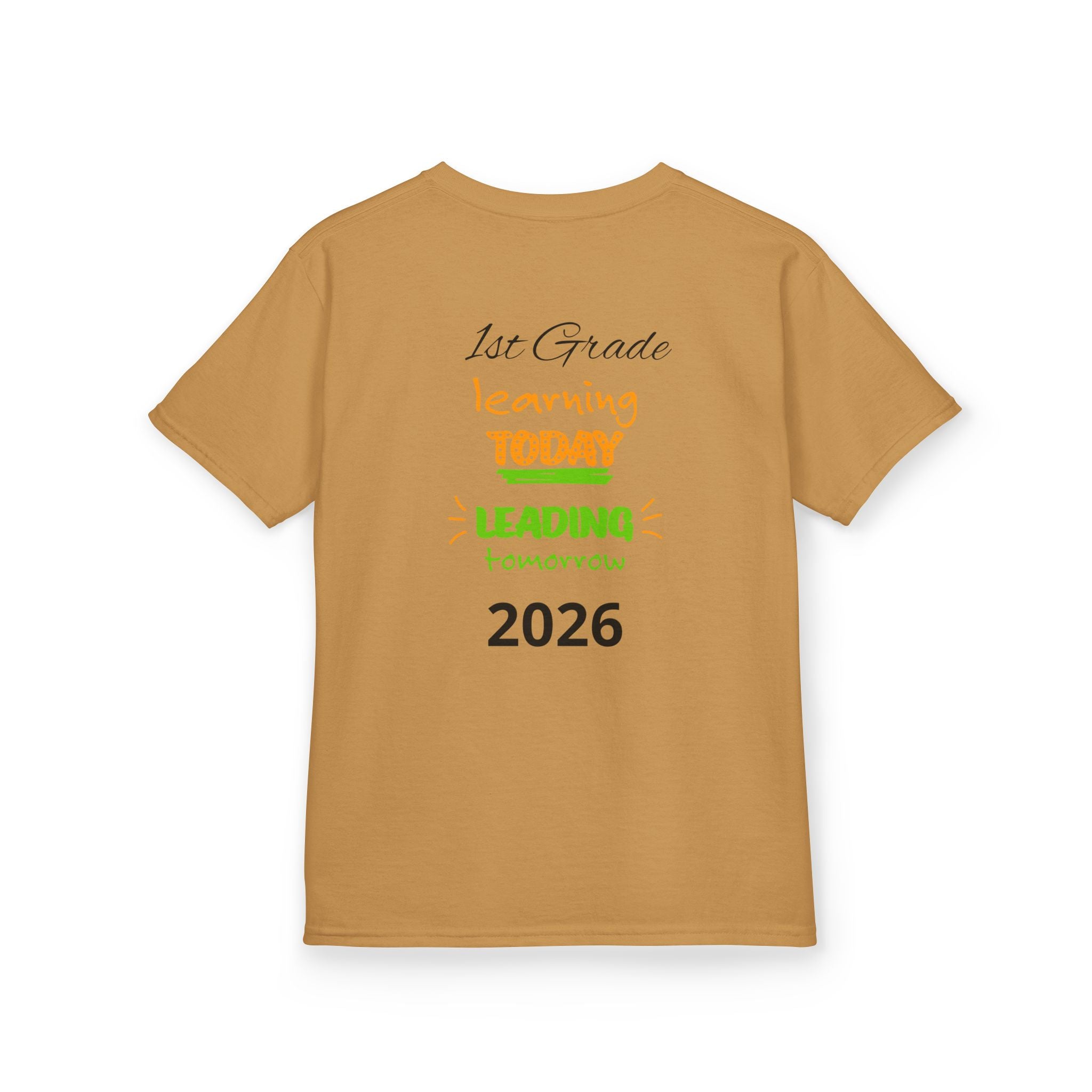 Kids 'Boss' Personalized T‑Shirt — Colorful Crayon Design (Custom Name)