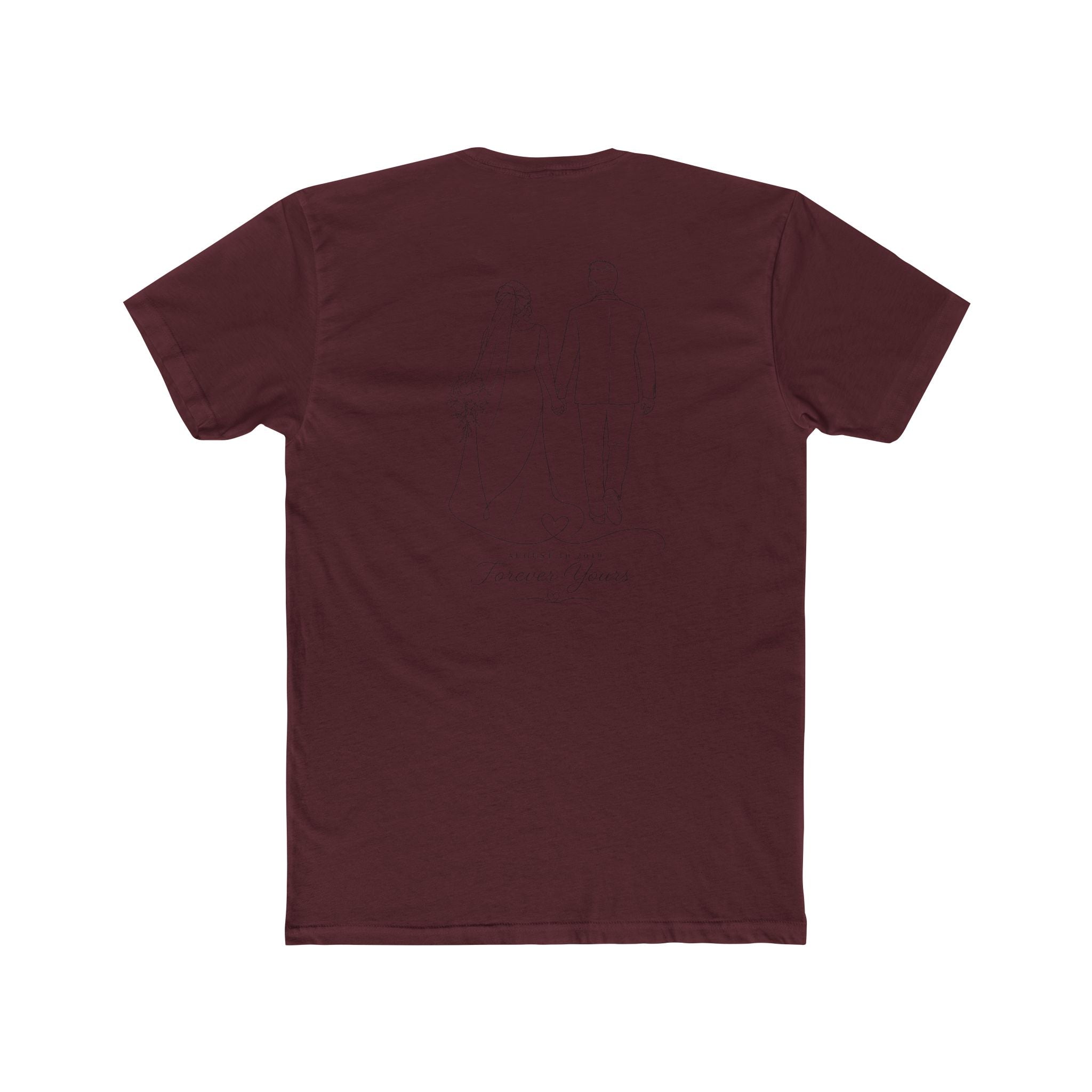 Unisex Personalized Front and Back Cotton Crew Tee