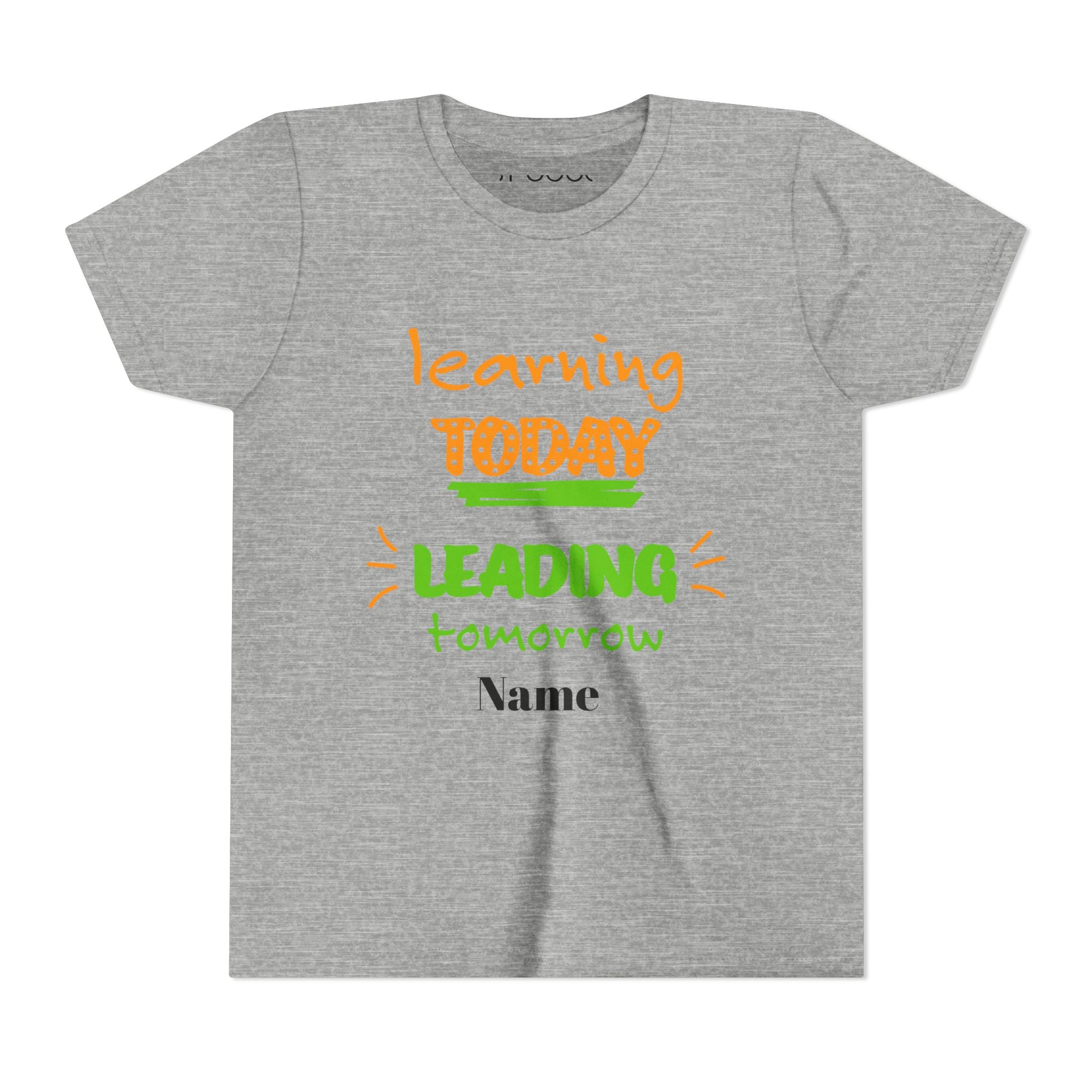 Personalized Youth Tee - Learning Today Leading Tomorrow