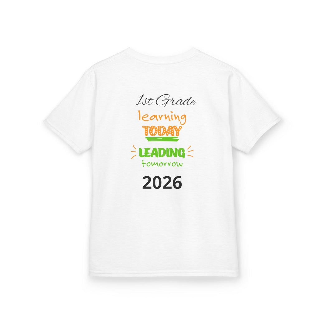 Kids 'Boss' Personalized T‑Shirt — Colorful Crayon Design (Custom Name)