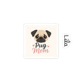 Pug Mom Kiss-Cut Sticker