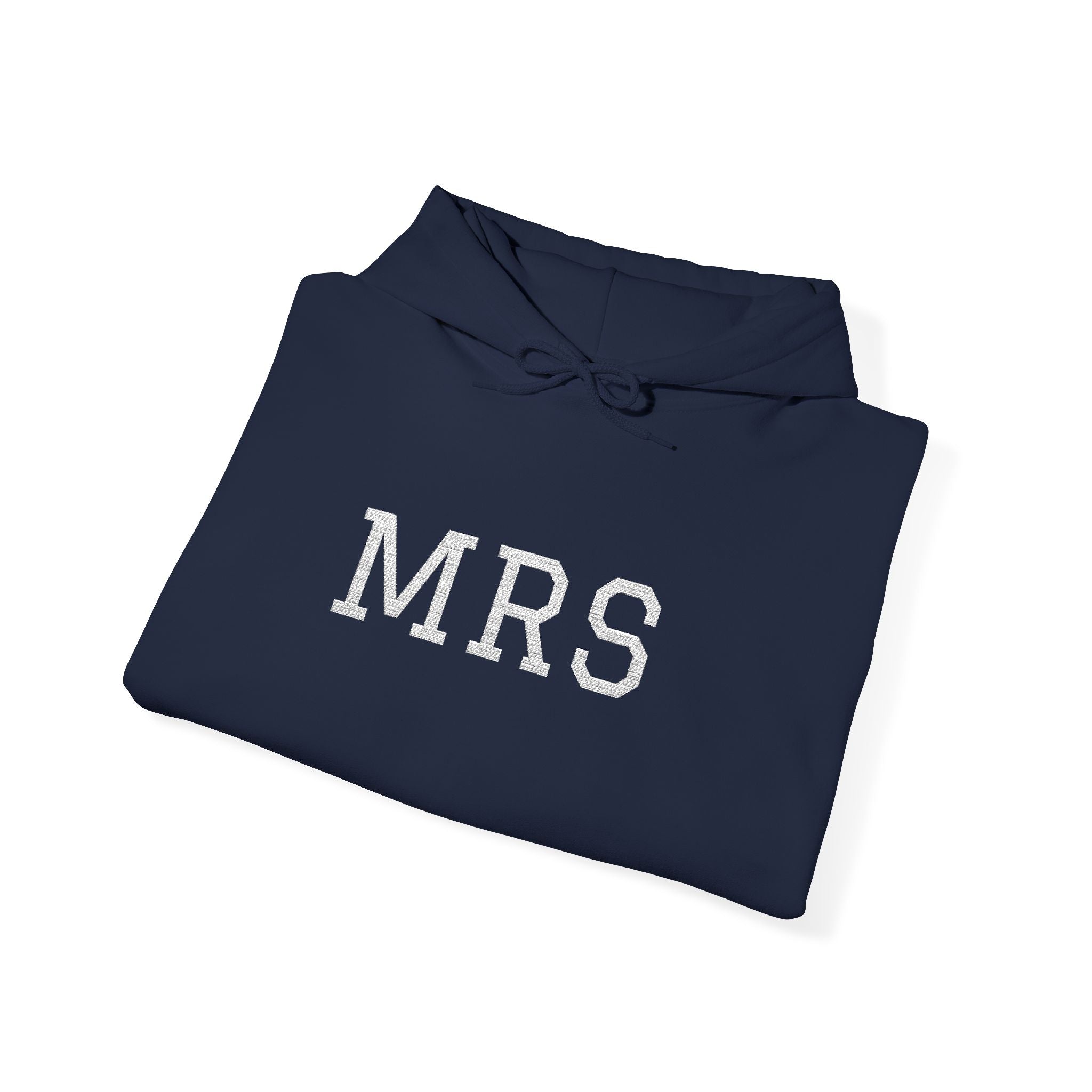Hoodie — Floral 'MRS' Bride Bridal Pullover