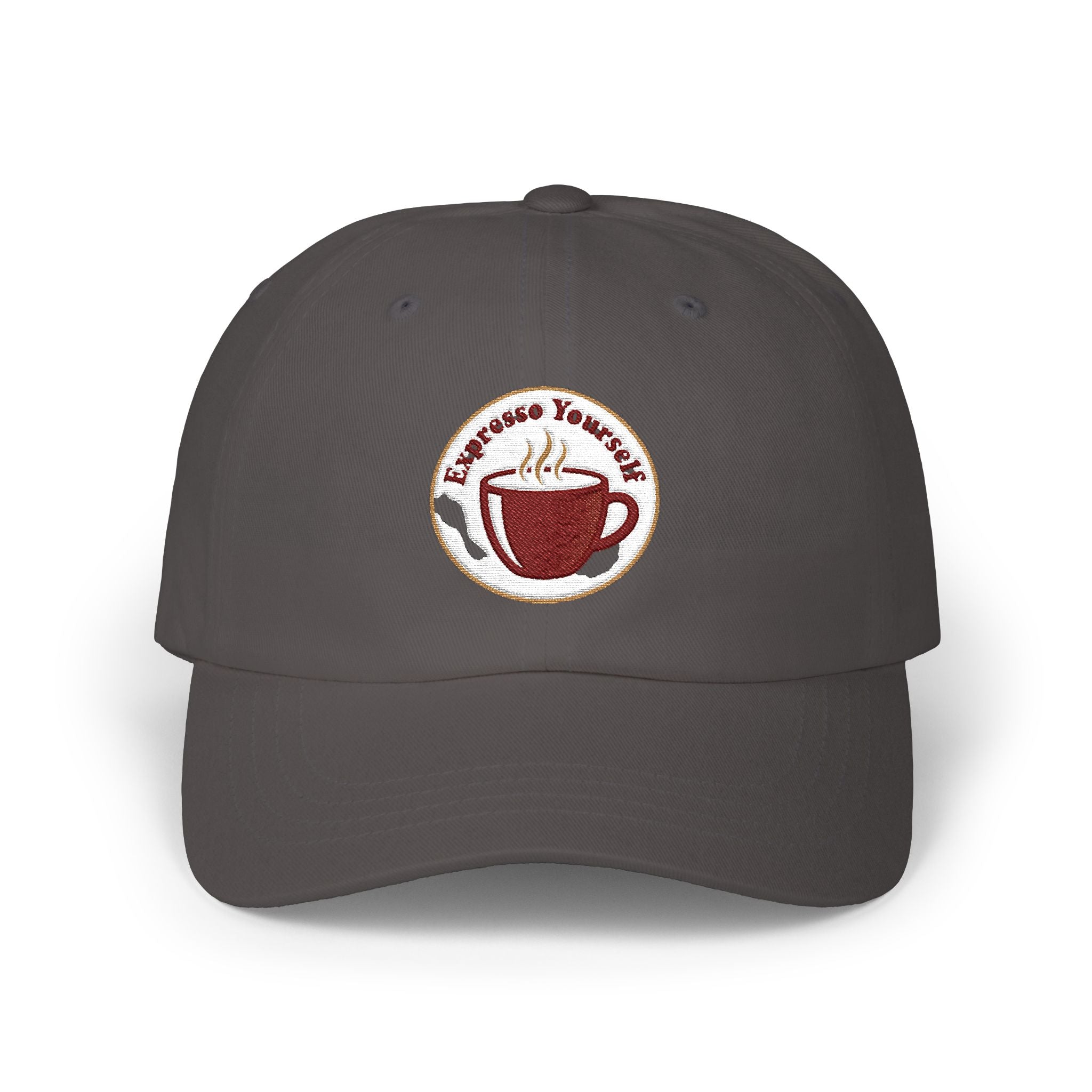 Coffee Yourself Dad Cap – Embroidered Espresso Cup Baseball Hat