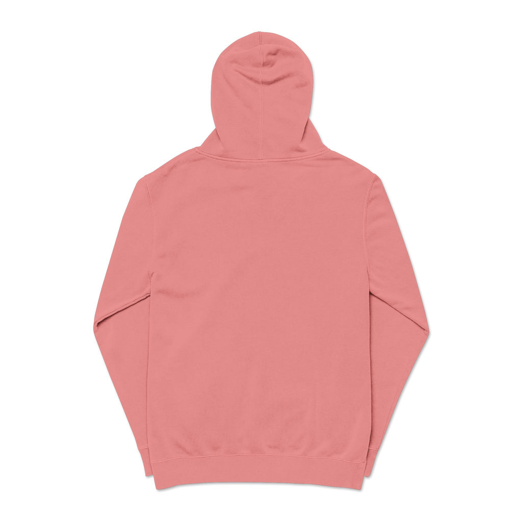 Personalized "Expresso Yourself" Sleeve Pigment-Dyed Hoodie with Coffee Crest Logo — Vintage Cozy Streetwear