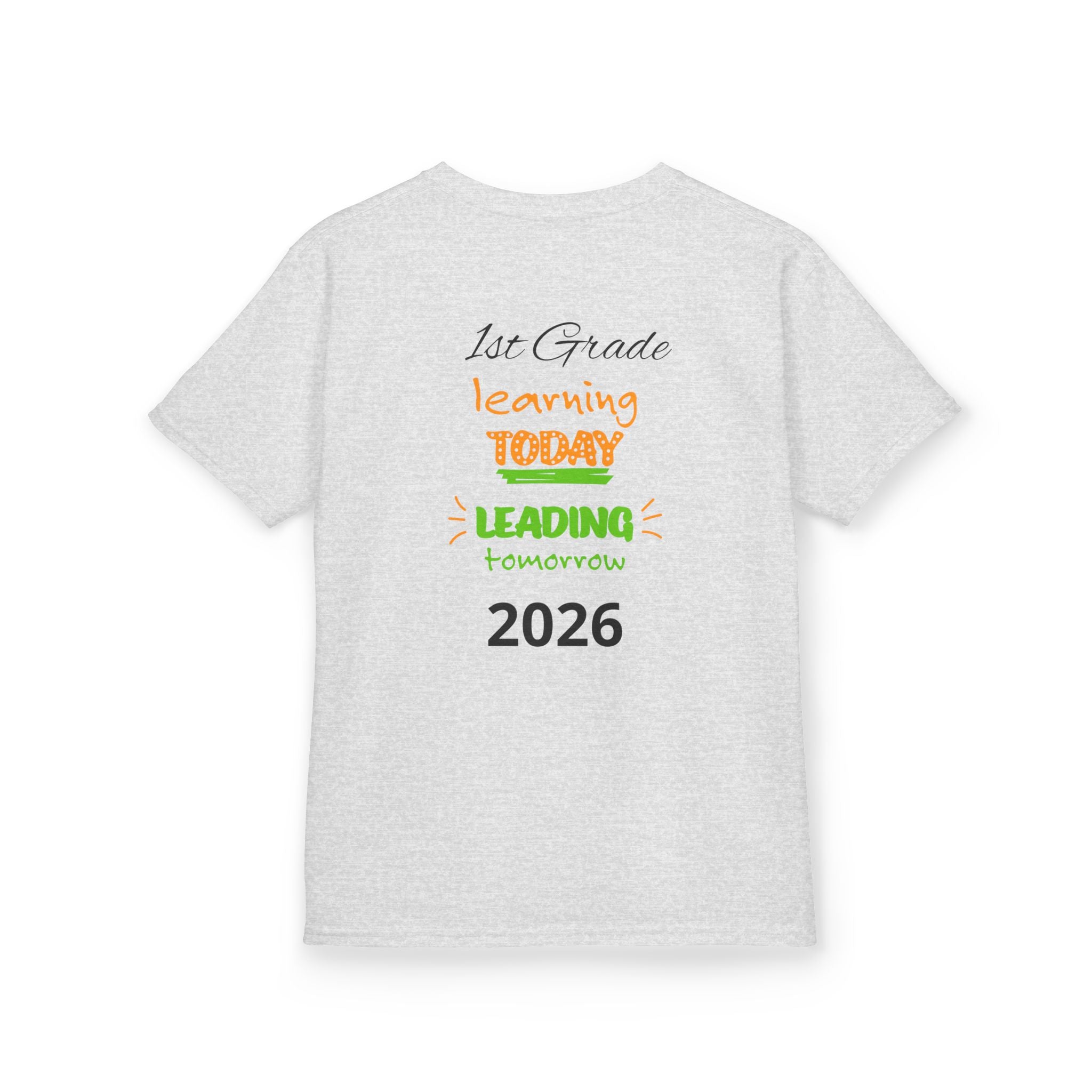 Kids 'Boss' Personalized T‑Shirt — Colorful Crayon Design (Custom Name)