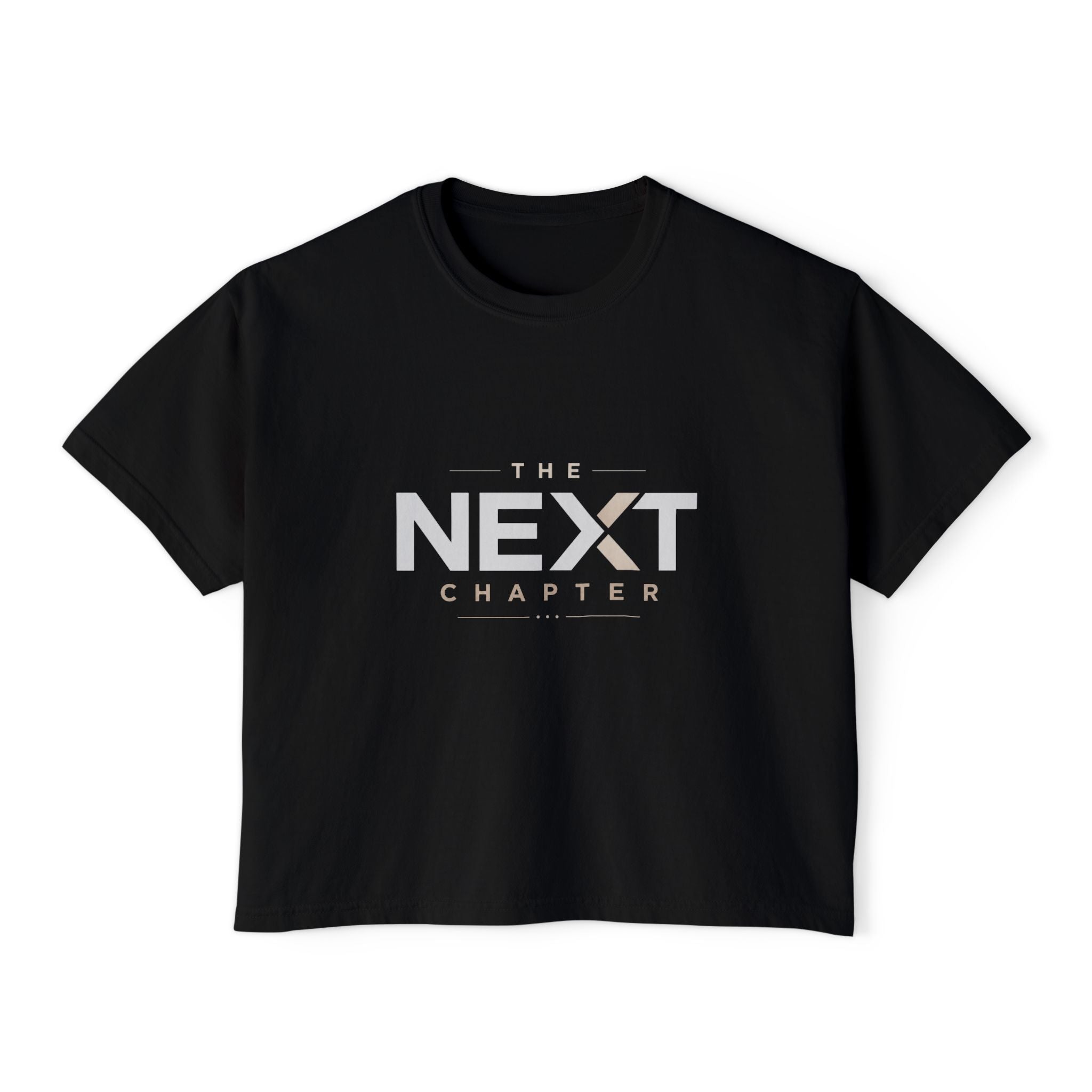 Women's Boxy Tee — Personalized "The Next Chapter" Graduation Shirt (Custom Name, Custom Class of )