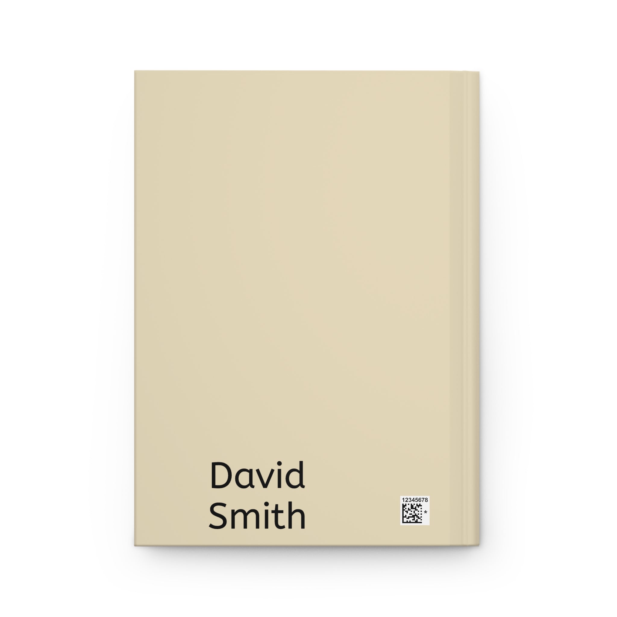 Personalized Coffee 'Espresso Yourself' Hardcover Journal — Personalized Beige Notebook for Writers & Coffee Lovers