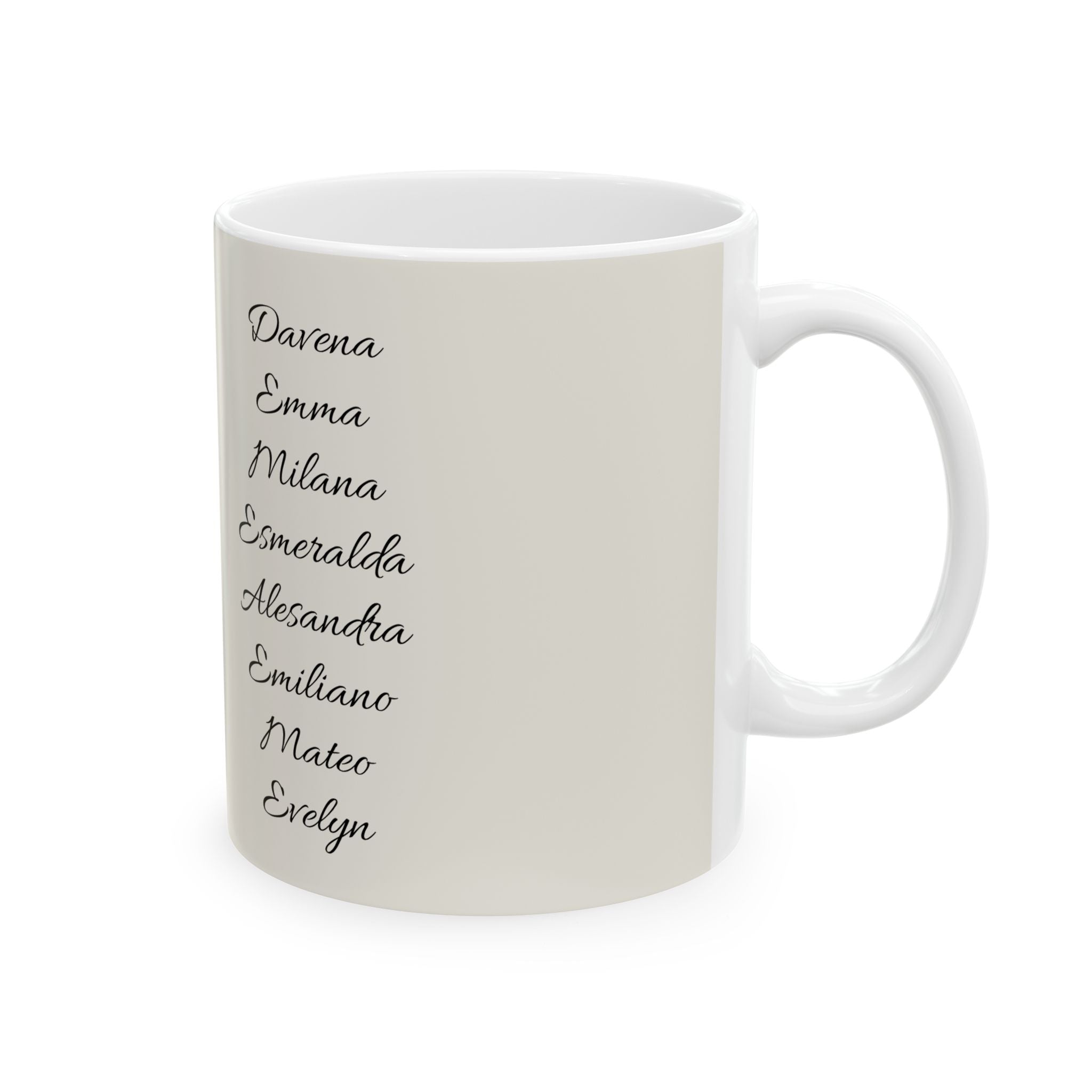 Personalized photo and text Ceramic Mug, (11oz, 15oz)