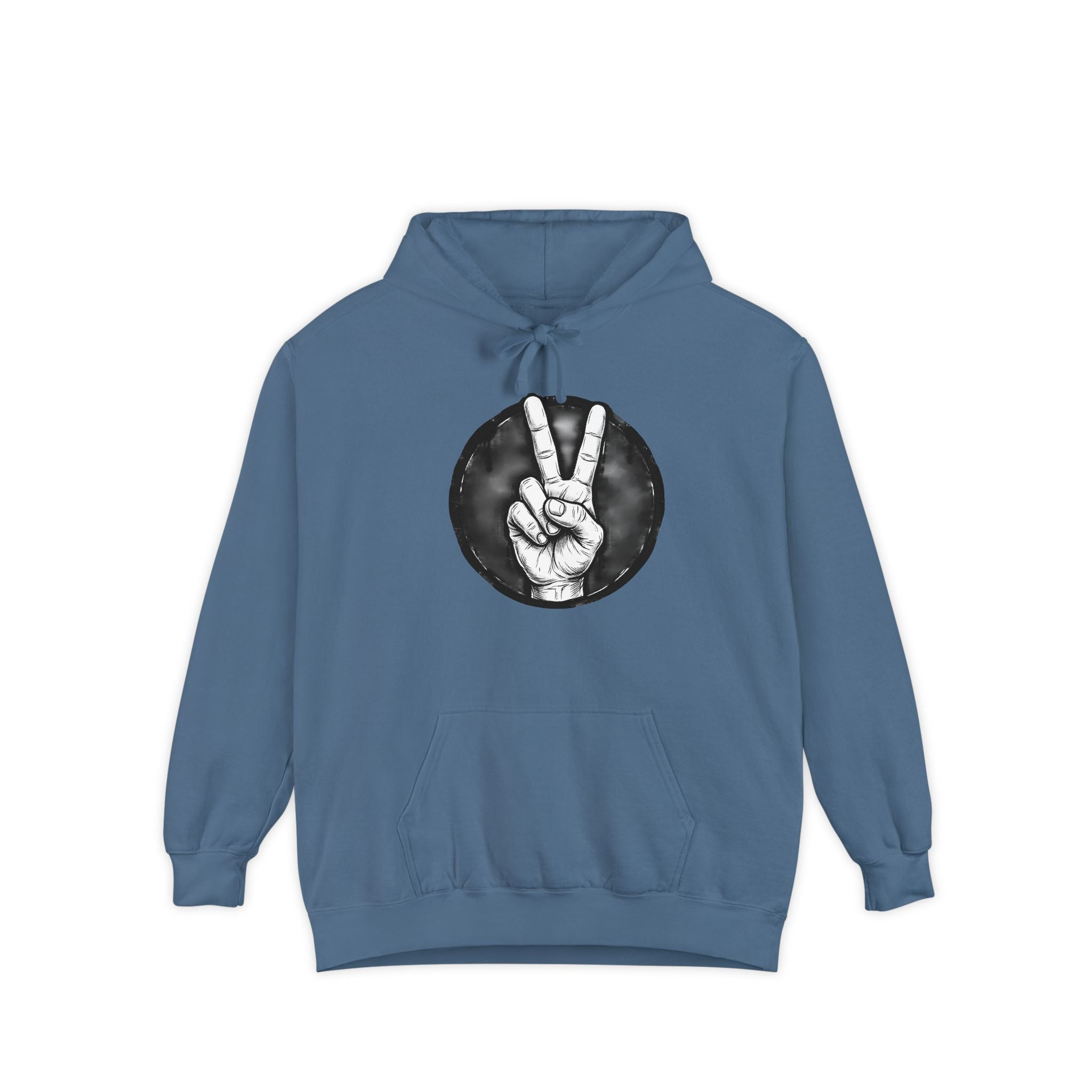 Peace Sign bulldog Hoodie "Explaining Why I Am Right"—  Graphic Pullover