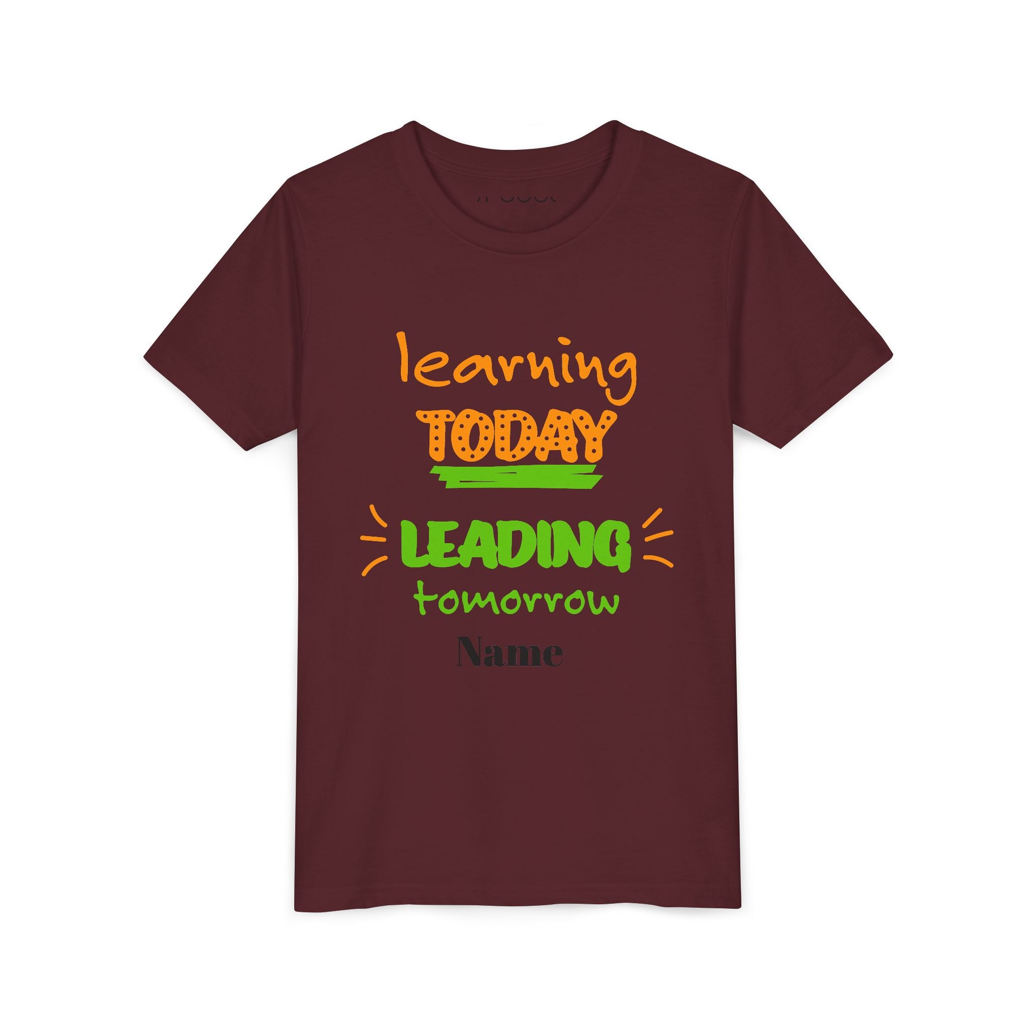 Personalized Youth Tee - Learning Today Leading Tomorrow