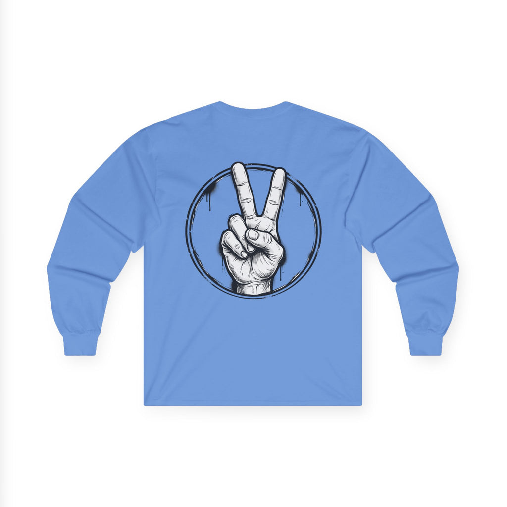 Funny Bulldog Peace Long Sleeve Tee — "I'm Not Arguing, I'm Explaining Why I'm Right"
