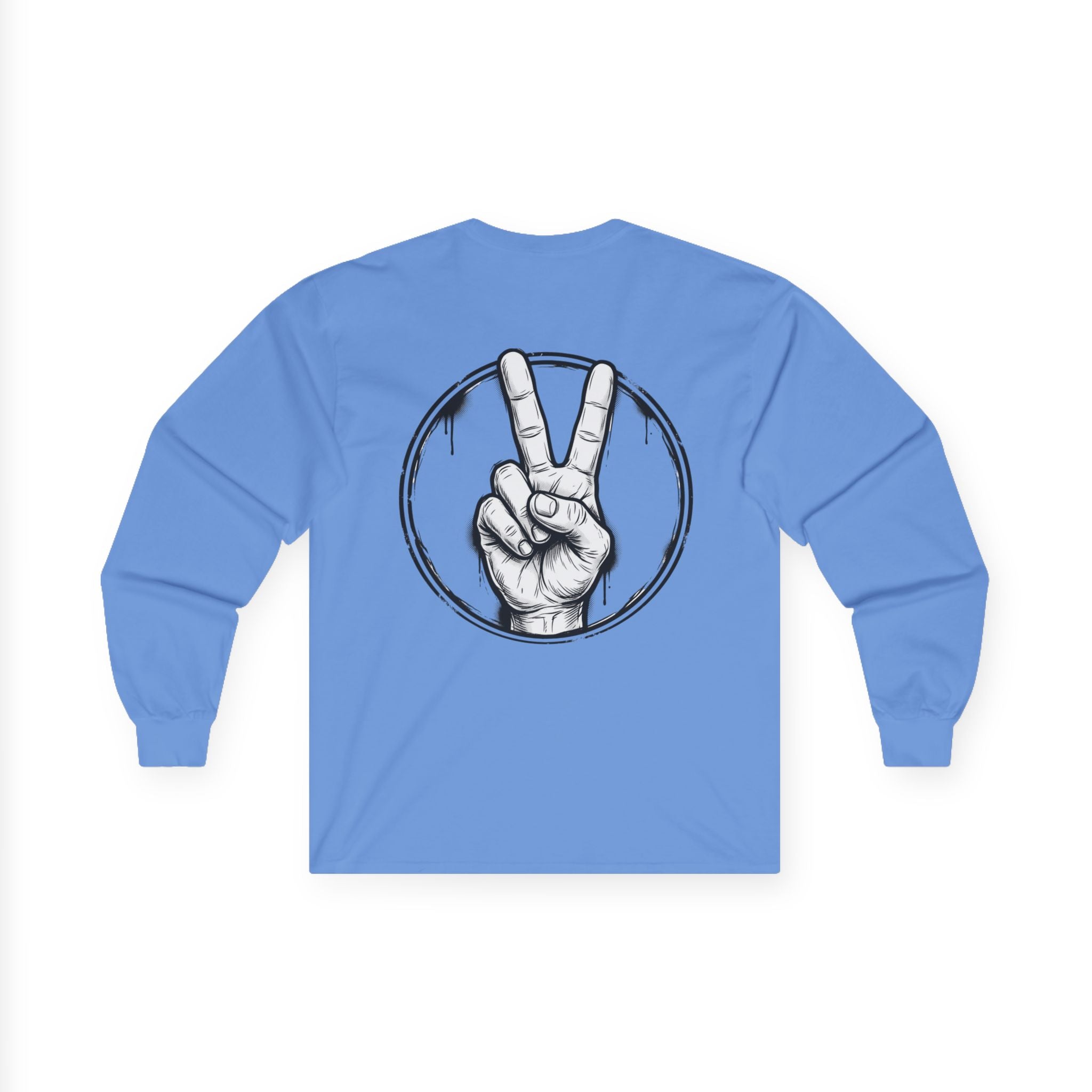 Funny Bulldog Peace Long Sleeve Tee — "I'm Not Arguing, I'm Explaining Why I'm Right"