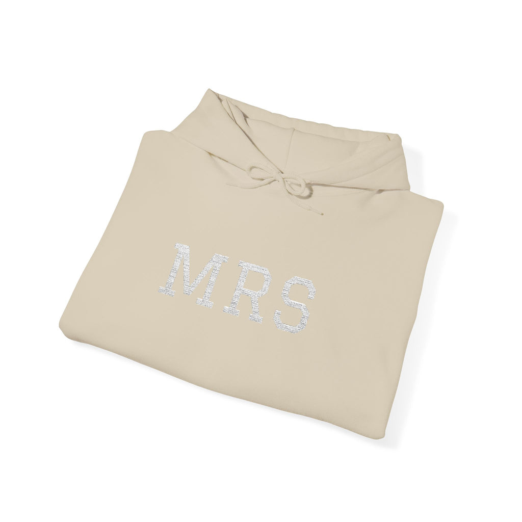 Hoodie — Floral 'MRS' Bride Bridal Pullover