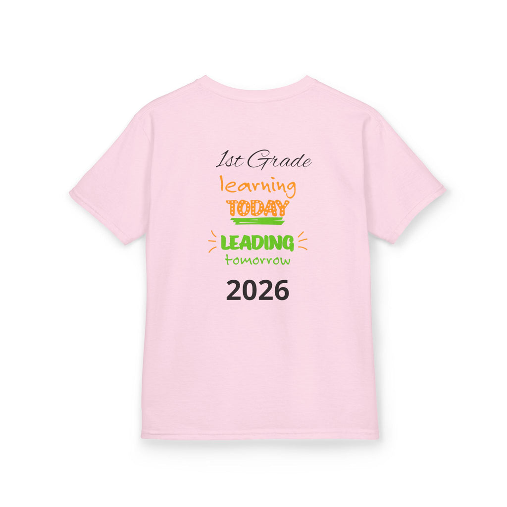 Kids 'Boss' Personalized T‑Shirt — Colorful Crayon Design (Custom Name)
