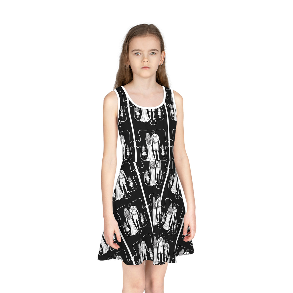 Girls' Sleeveless Sundress (AOP)