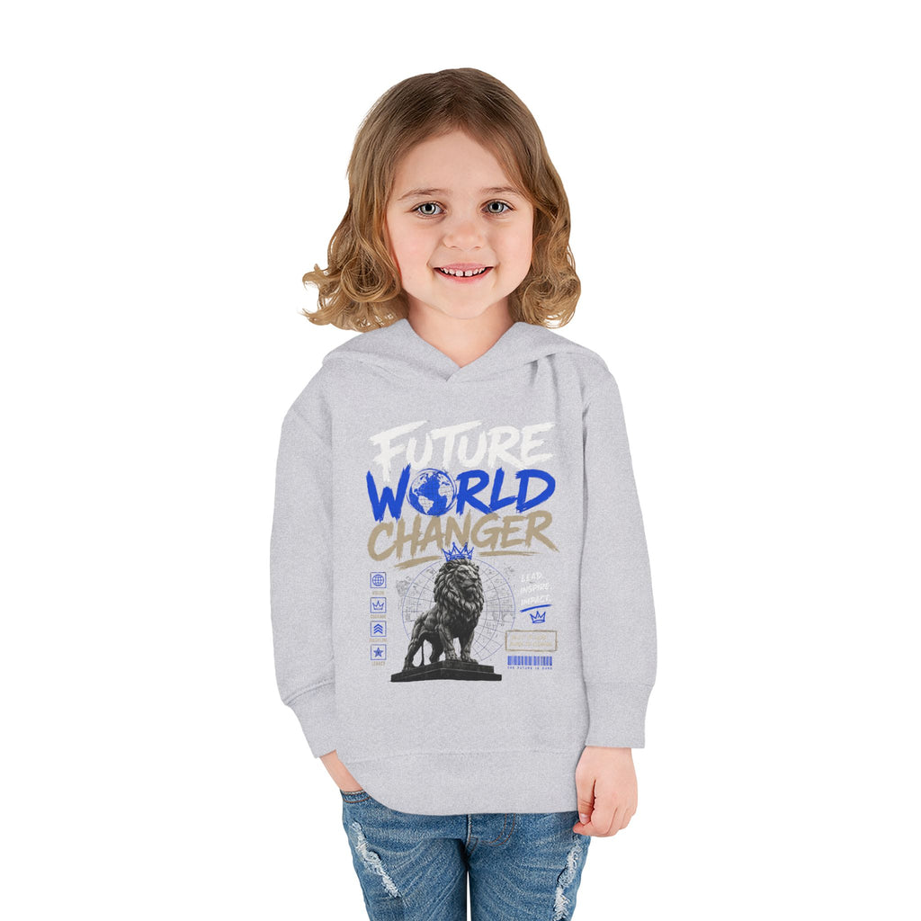 Toddler Hoodie — "Future World Changer" Lion Pullover