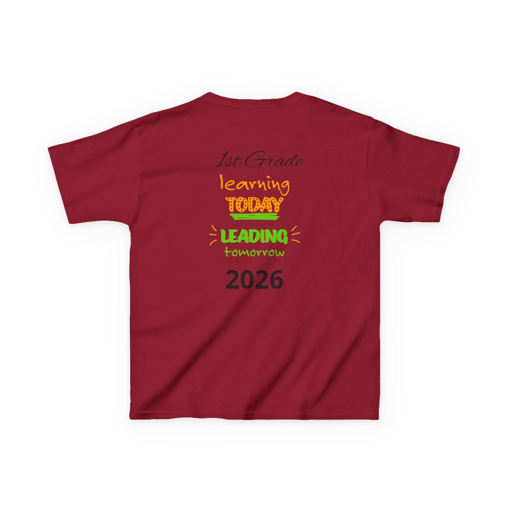 Kids 'Boss' Personalized T‑Shirt — Colorful Crayon Design (Custom Name)