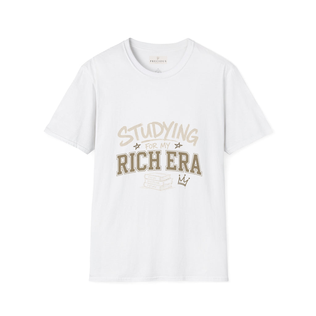 Personalized "Studying For My Rich Era", "Fear Less Do More" comfortable unisex T-Shirt