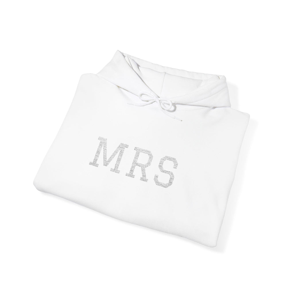 Hoodie — Floral 'MRS' Bride Bridal Pullover