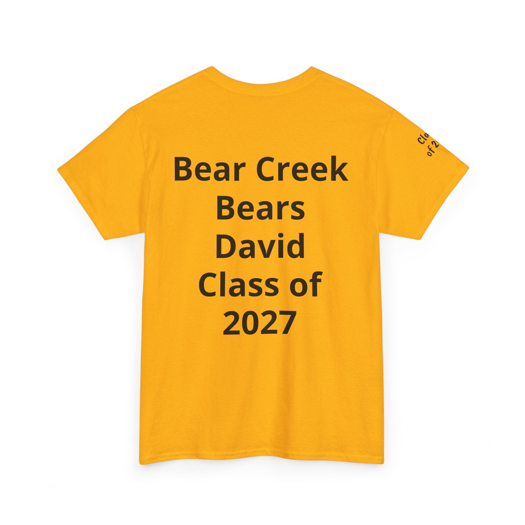 Personalized "Class of" and School pride, Back to School-Unisex Heavy Cotton Tee
