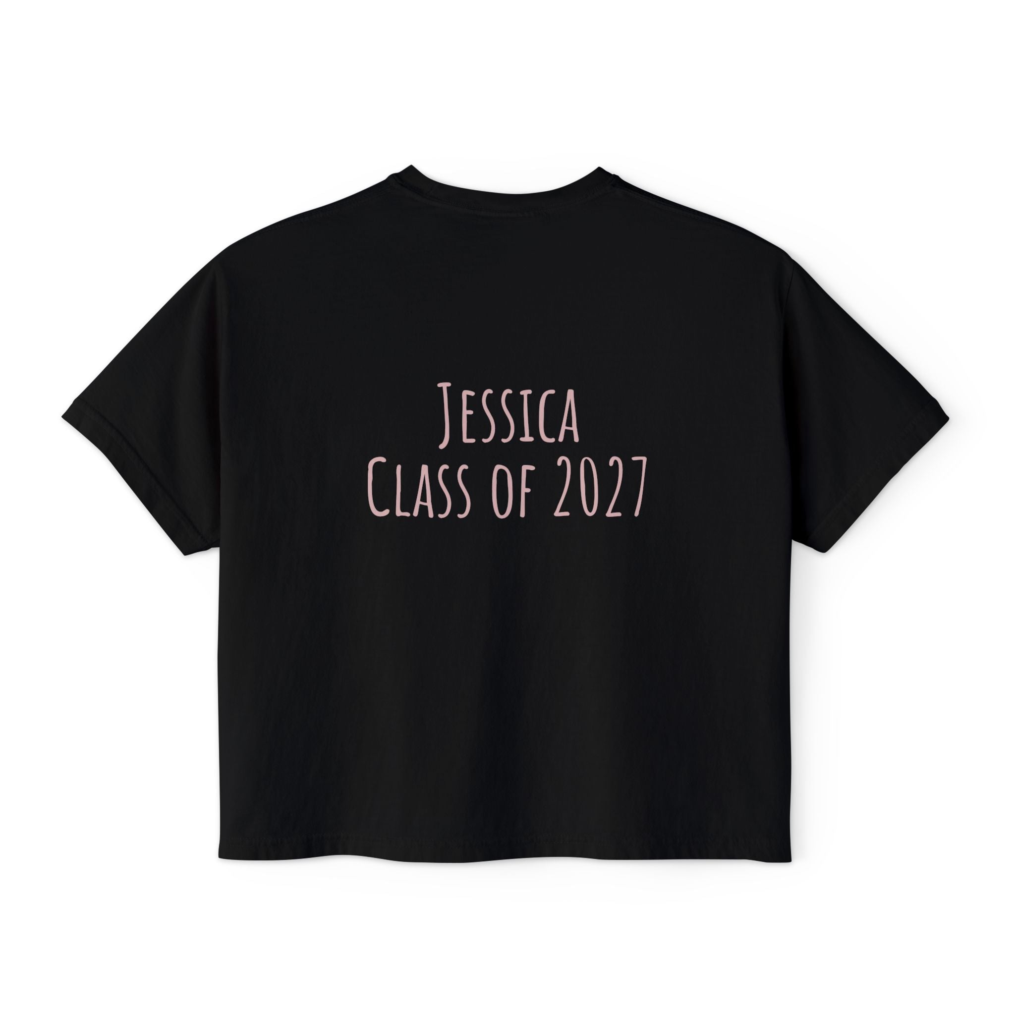 Women's Boxy Tee — Personalized "The Next Chapter" Graduation Shirt (Custom Name, Custom Class of )