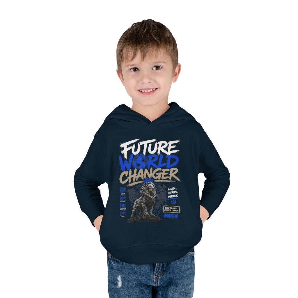 Toddler Hoodie — "Future World Changer" Lion Pullover