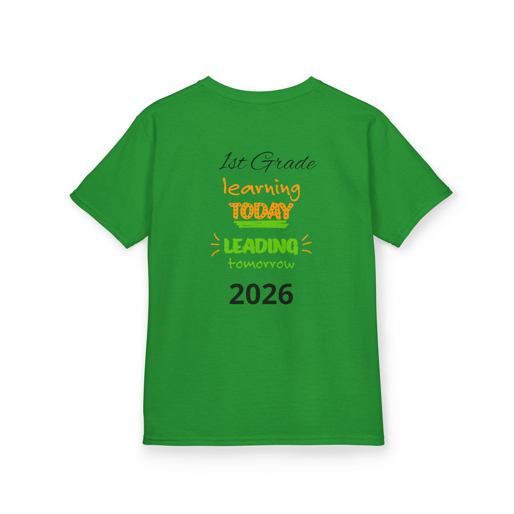 Kids 'Boss' Personalized T‑Shirt — Colorful Crayon Design (Custom Name)