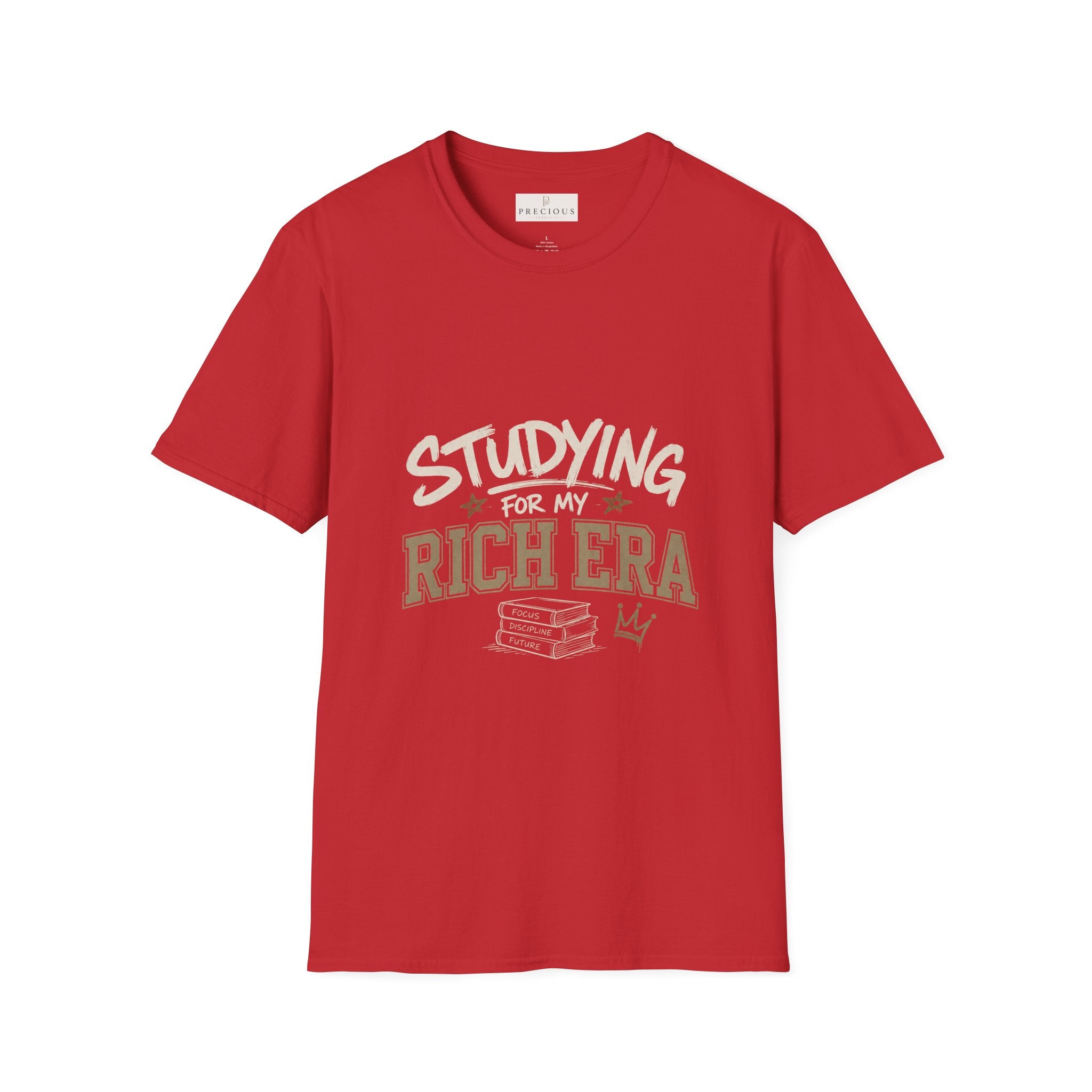 Personalized "Studying For My Rich Era", "Fear Less Do More" comfortable unisex T-Shirt