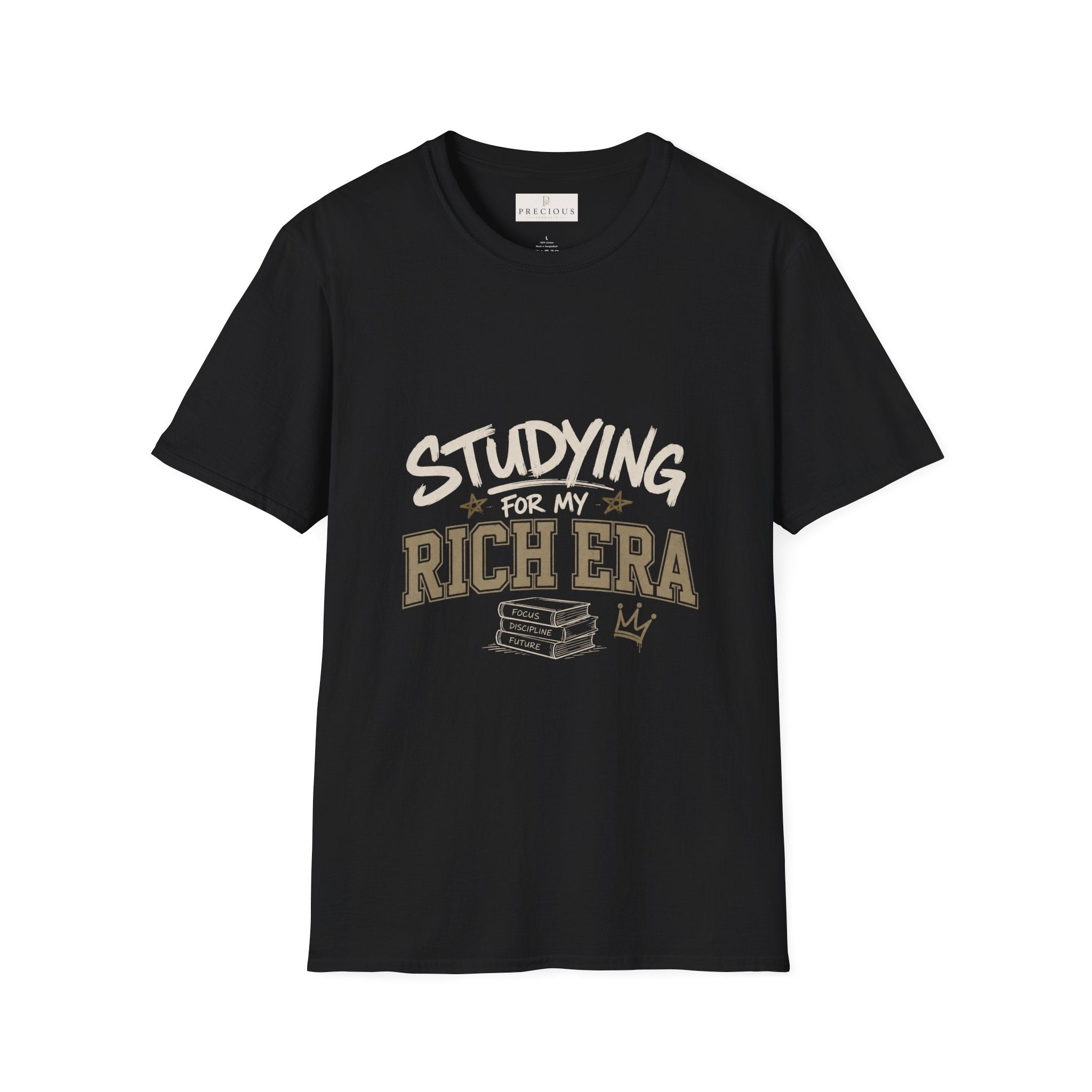 Personalized "Studying For My Rich Era", "Fear Less Do More" comfortable unisex T-Shirt