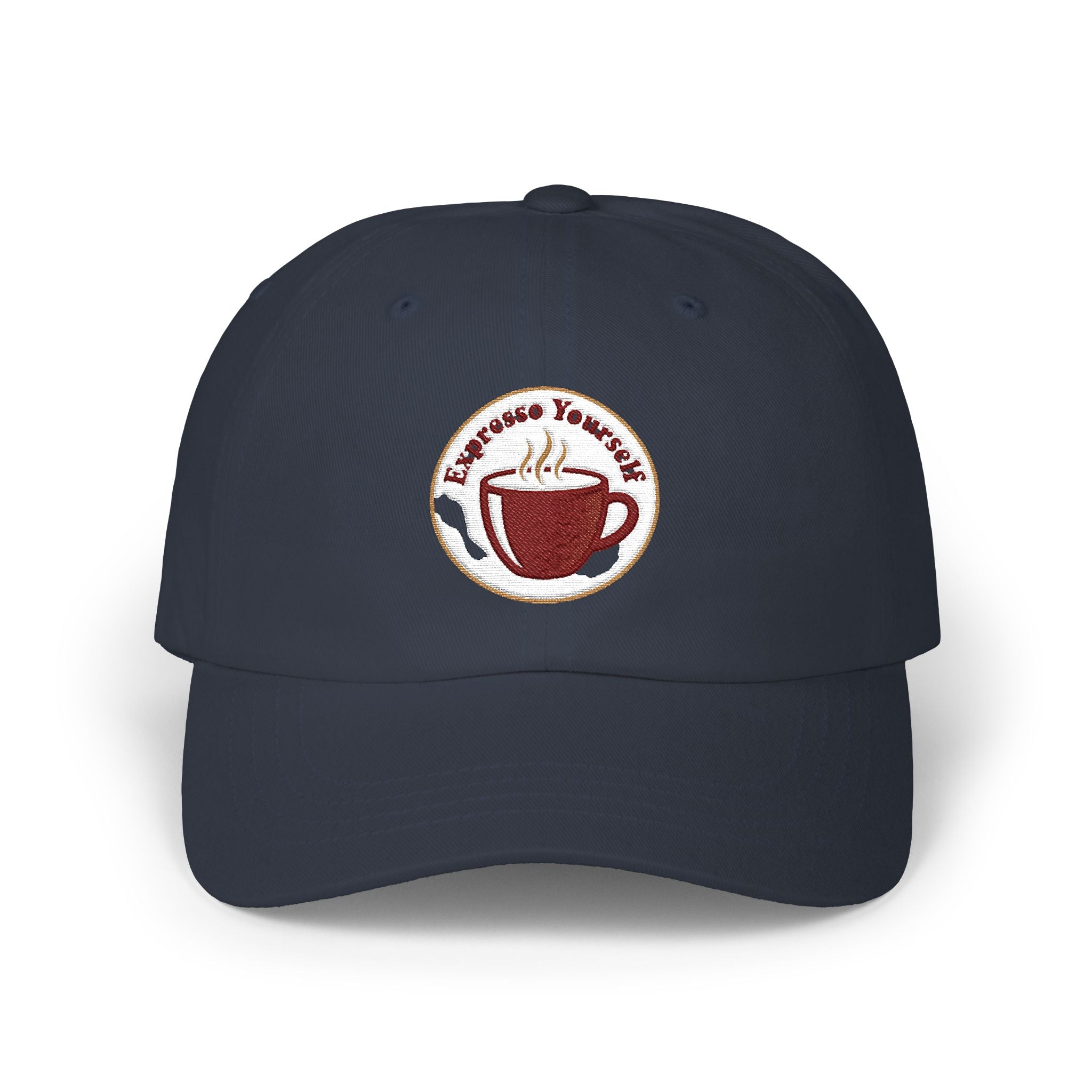 Coffee Yourself Dad Cap – Embroidered Espresso Cup Baseball Hat