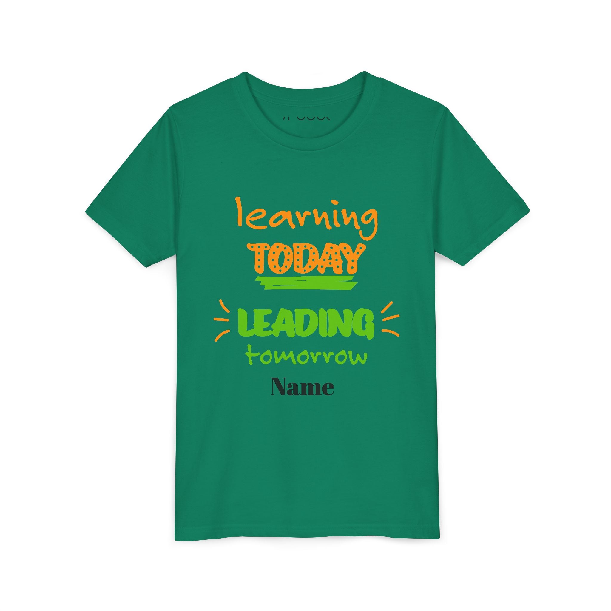 Personalized Youth Tee - Learning Today Leading Tomorrow