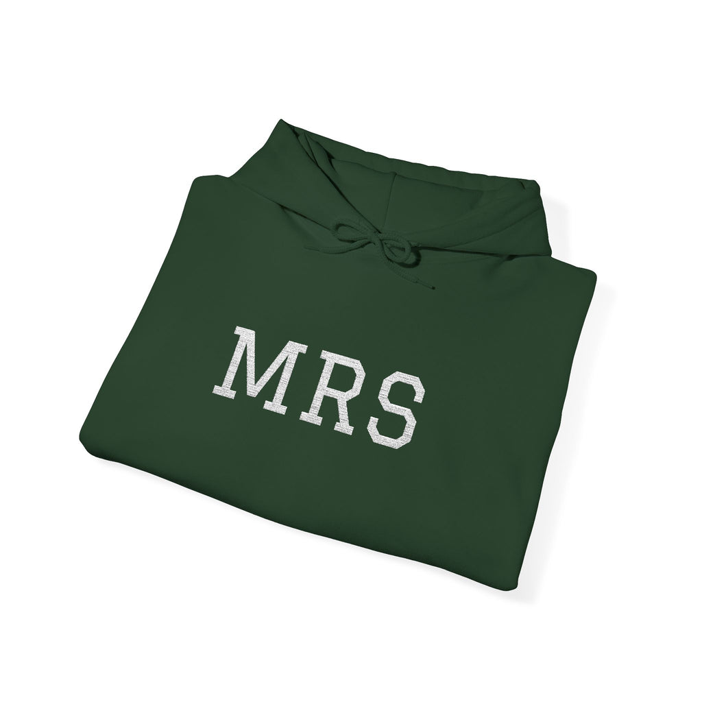 Hoodie — Floral 'MRS' Bride Bridal Pullover