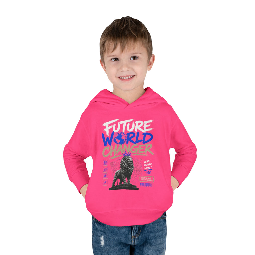 Toddler Hoodie — "Future World Changer" Lion Pullover