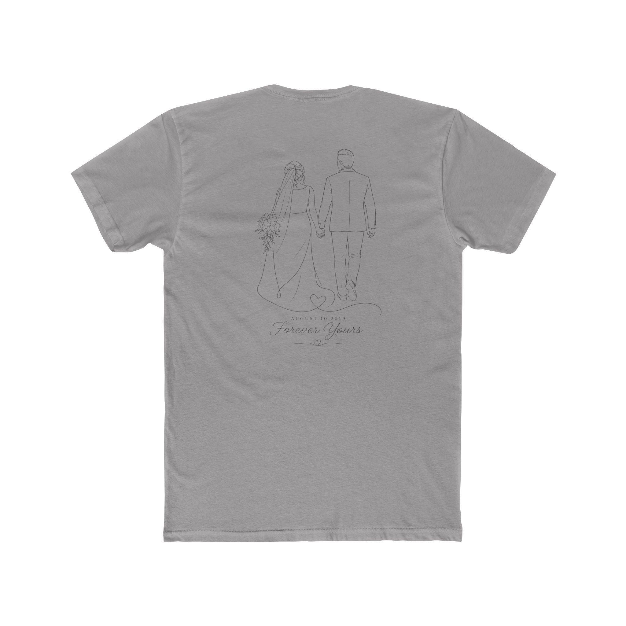 Unisex Personalized Front and Back Cotton Crew Tee