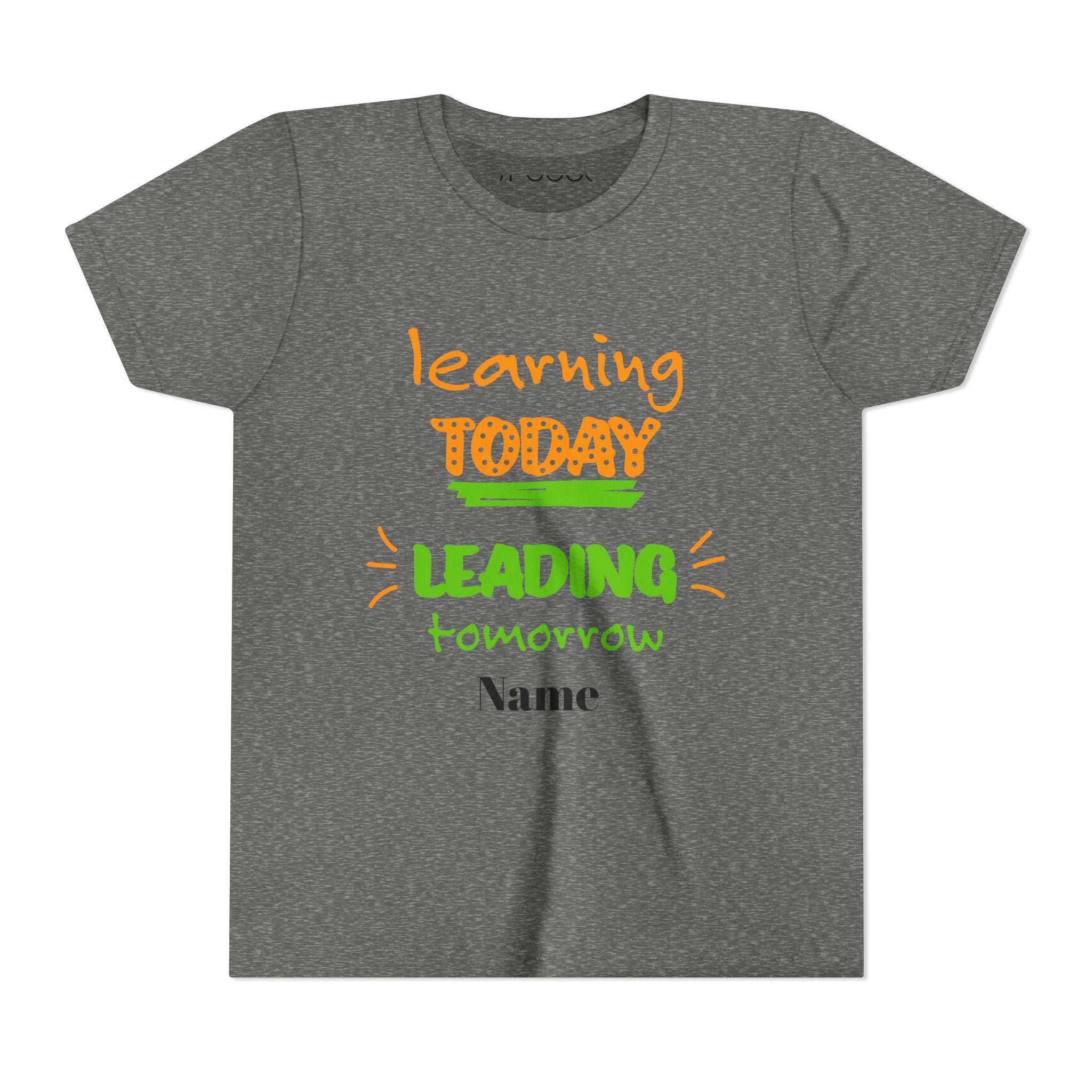 Personalized Youth Tee - Learning Today Leading Tomorrow