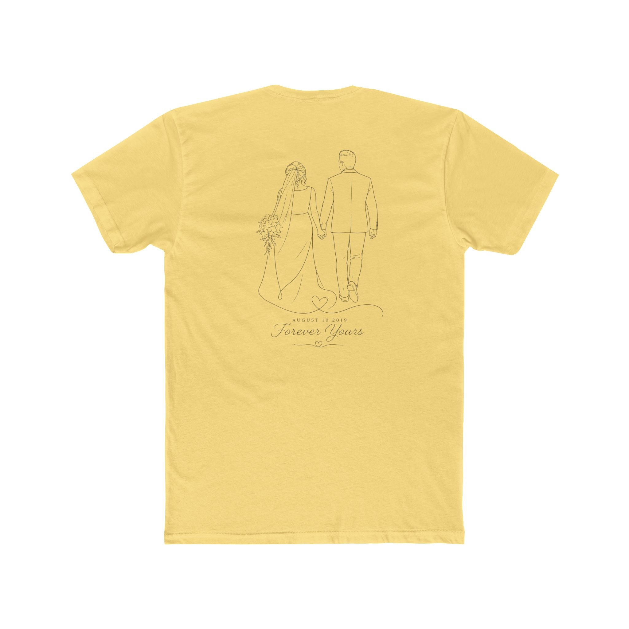Unisex Personalized Front and Back Cotton Crew Tee