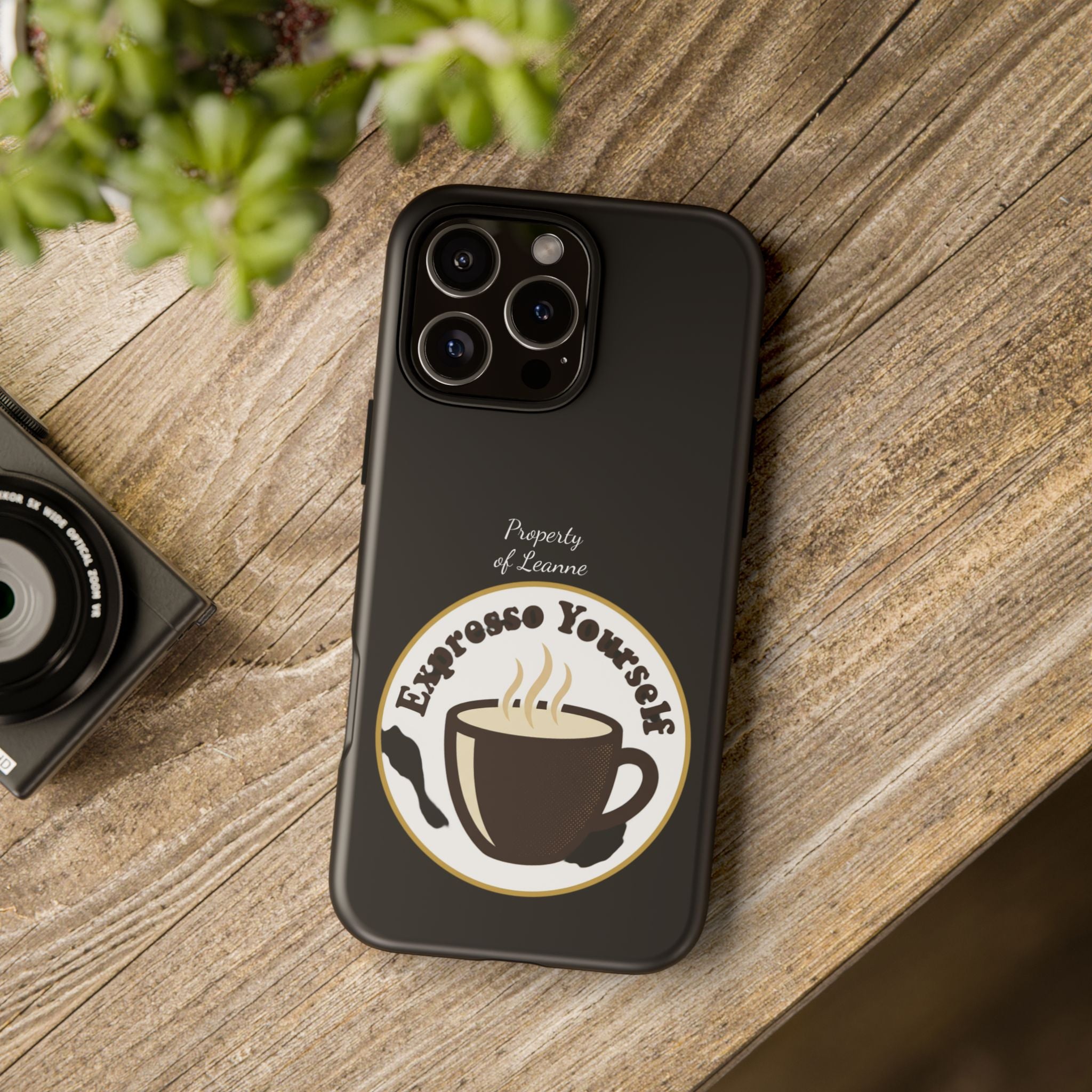 Espresso Yourself Phone Case — Cute Coffee Cup Protective Case for Coffee Lovers